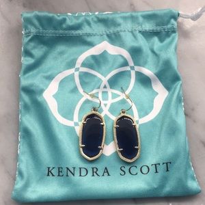 Kendra Scott Elle earrings in navy/gold